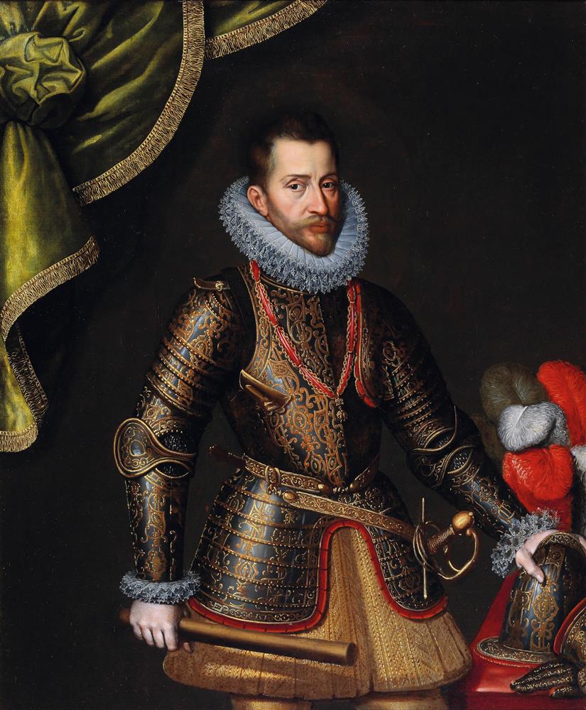 Habsburg Court Painter, circa 1600 Portrait of Archduke Albrecht VII of