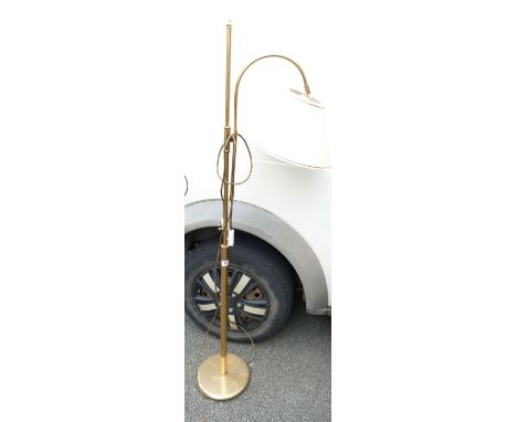 Brass Effect Modern Standard Lamp: 