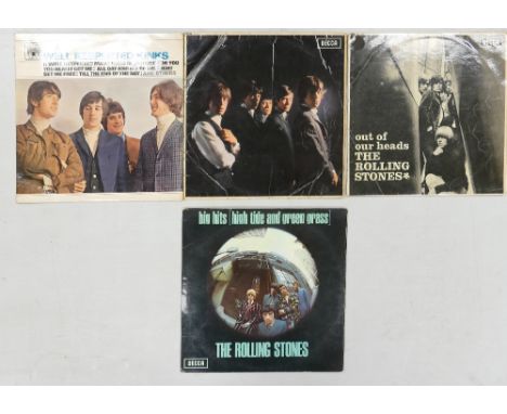 Rolling Stones Lp's to include: High Tide &amp; Green Grass xarl-7503-1a with leaflet, Out of Our Heads arl-6973-10b, The Rol