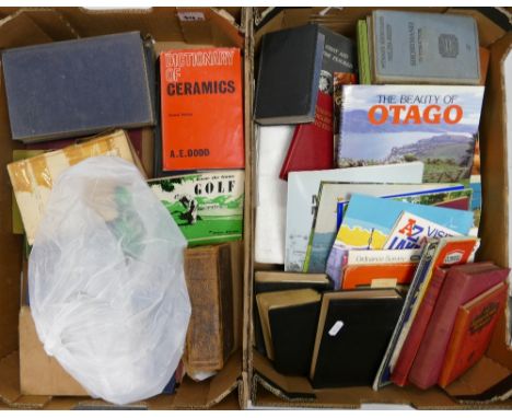A mixed collection of books to include themes on: ceramics, ceramic glazes, glaze recipe books, statly houses, reference etc 