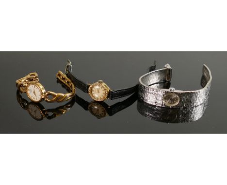Ladies vintage watches: including Rotary, Montine and Ingersoll. (3) 