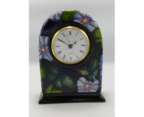 Moorcroft Bellbind Clock: trial  piece, height 18cm 