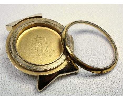 14 K STAR WATCH CASE CO., PART CASE, FOR AN ELGIN WATCH MOVEMENT, 17.5 GRAMS 
