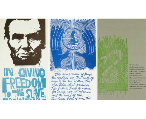 ‡ PAUL PETER PIECH (American-Welsh 1920-1996) three smaller lithographs - limited edition (38/75) two colour lithograph with 