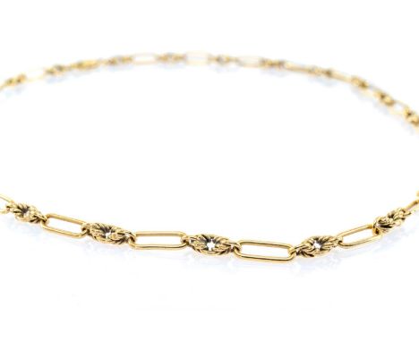9CT GOLD MULTI-LINK CHAIN, 47cms long, 16.4gmsProvenance: deceased estate CarmarthenshireComments: good overall, light wear, 
