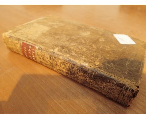 Vintage leather bound book The Devil upon Two Sticks