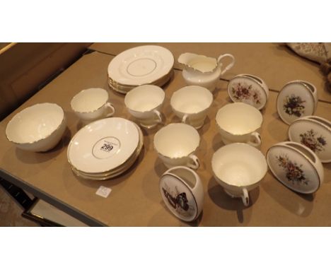 New Chelsea tea service and five Szeiler post vases 