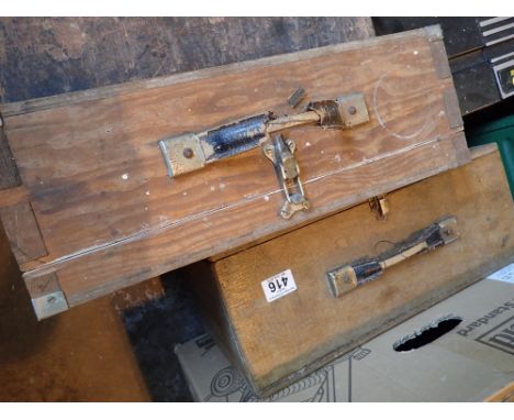 Two joiners tool boxes with drawers and contents