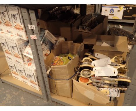 New old stock light sticks two shelves elastic bands sun shades skipping ropes and speedy cream 