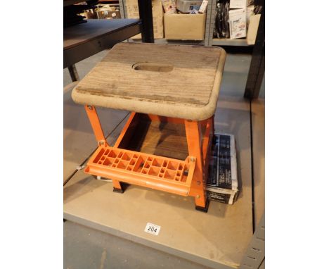 Two tool stools storage step / seat ( one is boxed ) 