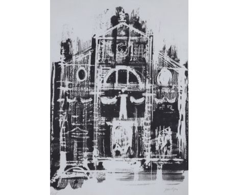 John Piper (1903-1992), proof lithograph, 'San Moise, Venice', signed in pencil, various details verso, 66 x 49cm