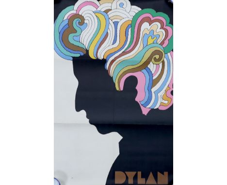 A vintage 1960's Bob Dylan poster, unframed