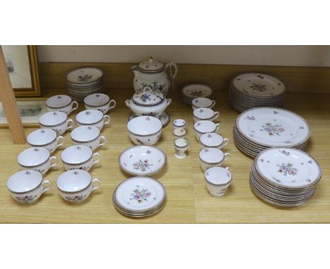 A T. Goode &amp; Co. Spode floral painted service