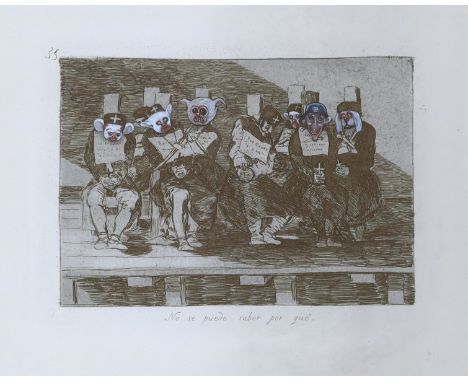 Jake and Dinos Chapman (b.1966 & 1962), After Goya, photographic print, 'No Se Puede Saber Por Que', 23 x 36cm This lot has b
