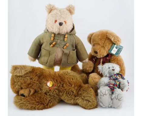 An early Paddington bear, a Harrods bear and a Steiff Super Molly Herman Teddy (4)