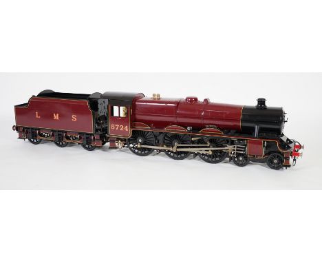 A Kingscale by Silver Crest Models 5 inch gauge coal fired live steam LMS Jubilee Class 4-6-0 locomotive, in lined maroon liv