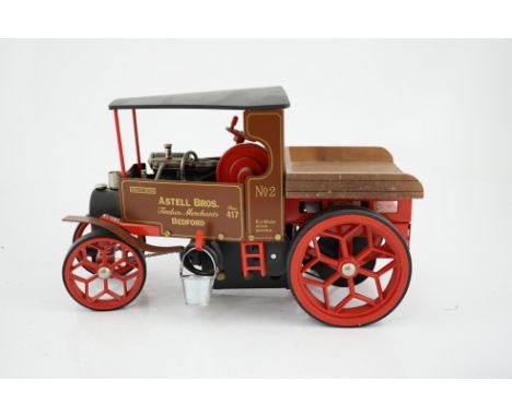 A boxed Wilesco live steam Foden steam lorry (D310), a single cylinder, pellet fired steam engine with horizontal boiler, 32c