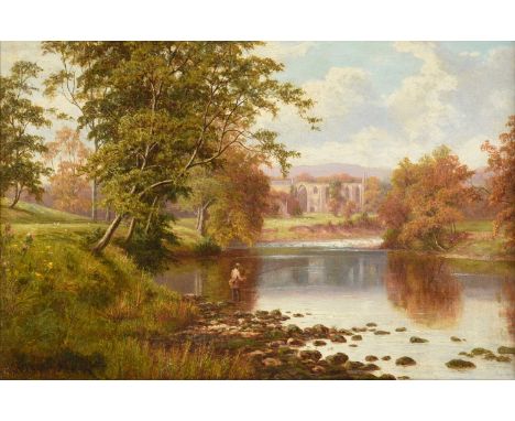 William Mellor (1851-1931)"On the Wharfe, Bolton woods""Bolton Abbey, on the Wharfe"Signed, oil on canvas 29cm by 44cm (2)Con