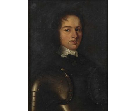 English School (17th/18th century)Portrait of Capt. Lawrence Parson (died at Newton in 1673) according to label verso, half l