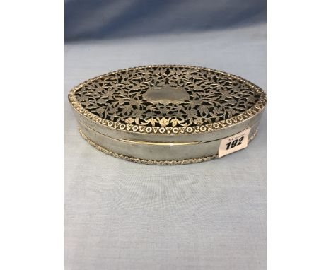 A HM silver jewellery box, Asprey and co. approx. 260 grams