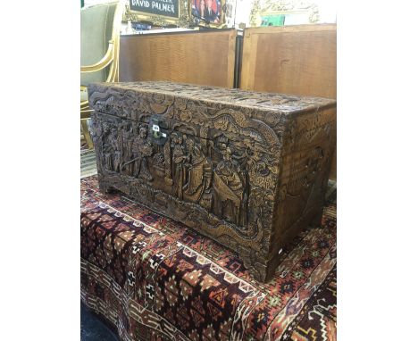 An oriental camphowood trunk