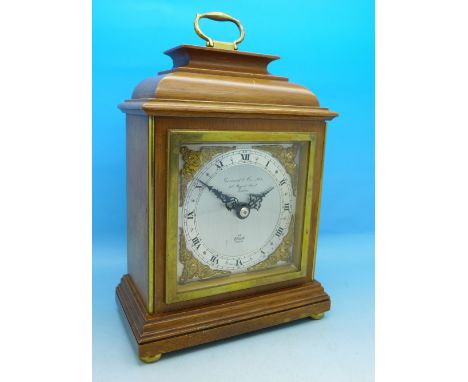An Elliott mantel clock, dial marked Garrard & Co. Ltd., 112 Regent Street, London, height without handle 19cm