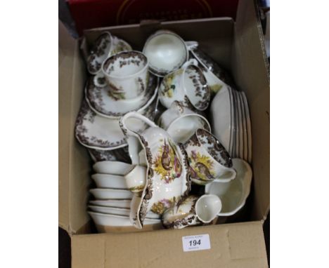 A Royal Worcester Palissy Game Series part dinner and tea set