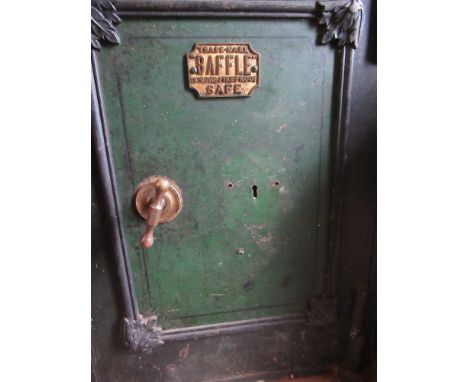 A vintage safe, with key