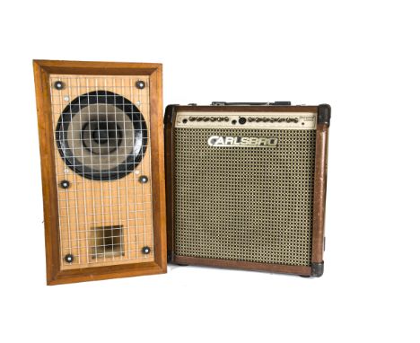 Carlsboro Amplifier &amp; Speaker, Carlsbro Sherwood Classic amplifier/speaker  combo 100w brown with cover together with a h