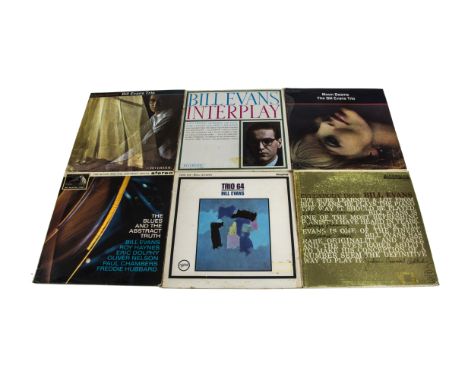 Bill Evans LPs,  thirteen albums all on Riverside or Verve and with titles including Interplay, Explorations, Moon Beams, Eve