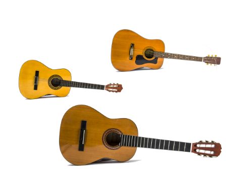 Acoustic Guitars, three acoustics comprising a Herald Model HL32, a Johnny Brook (model 206 - unstrung) and a Western Ranger 
