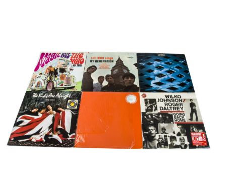 The Who LPs, twelve albums of The Who and related - four copies of Tommy (including one First Press), My Generation and Magic