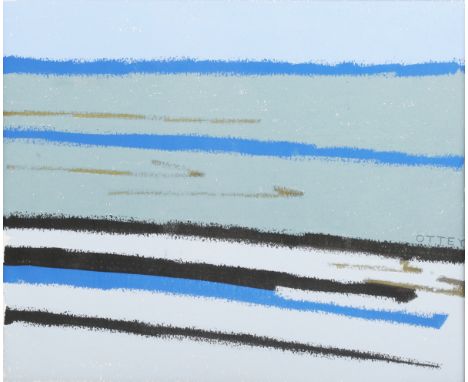 Piers Ottey - 'Denmark and Sweden' and 'Denmark', two acrylics with pastel on paper, each signed recto, titled and dated 2009