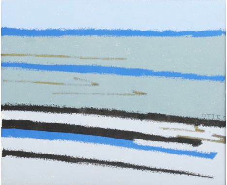 Piers Ottey - 'Denmark and Sweden' and 'Denmark', two acrylics with pastel on paper, each signed recto, titled and dated 2009