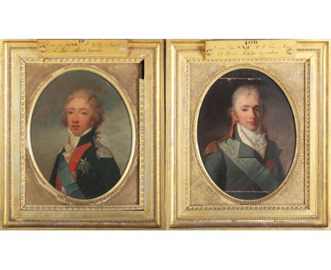 Henri-Pierre Danloux - Louis Antoine de Bourbon, duc d'Angoulême (1775-1844) and Charles Ferdinand d'Artois, duc' d'Berrie (1