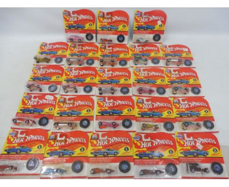 A quantity of Hot Wheels carded die-cast vehicles by Mattel (all 25th Anniversary). 