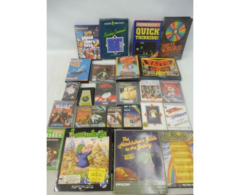A box of vintage gaming including tapes, all unchecked. 