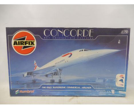 An Airfix 1.72 scale BAE Concorde, contents still sealed.