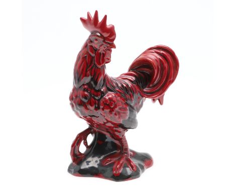 A Royal Doulton flambe model of a Cockerel, HN Ba 61, No 85 of 250, boxed and with a certificate. 21cms high. *Condition: Goo