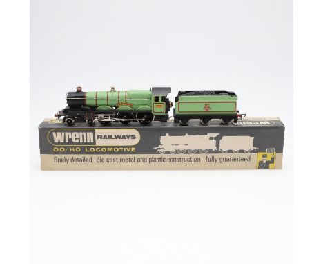 W2221 Castle Class Brecon Castle 5023, with a light green livery and with its box and booklet. *Condition: Locomotive seems i