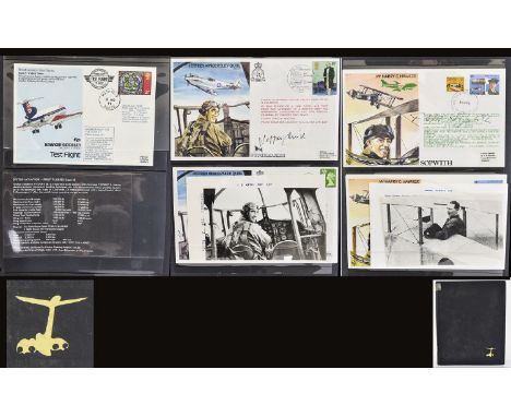 British Aviation - Album Containing First Flights - Top Quality 1st Day Covers. All In Mint Condition. Comprises ( 8 ) Eight 