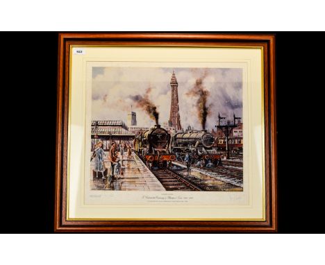 David Wright Pencil Signed Limited And Numbered Edition. ''Summer Showers'' Colour Lithograph Print. This Print is no 26 of 5
