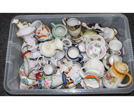 A Large Collection Of Mixed Ceramic Items Over thirty pieces, a varied and eclectic lot comprising several decorative jugs, t