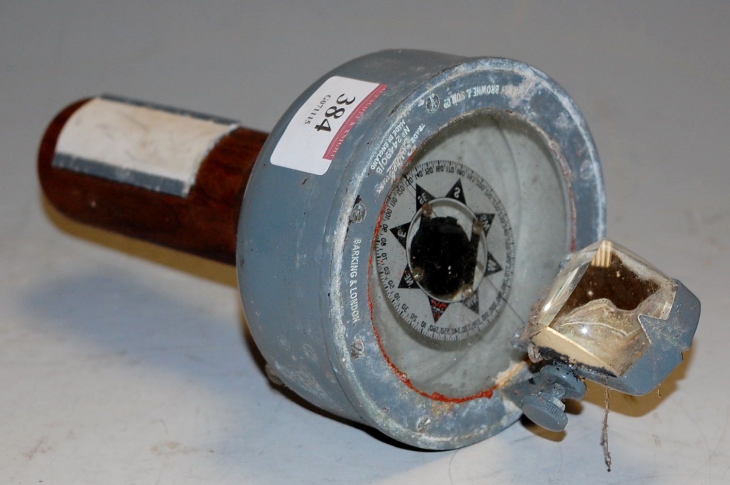 A Sestrel handbearing compass by Henry Brown & Son, Barking and London