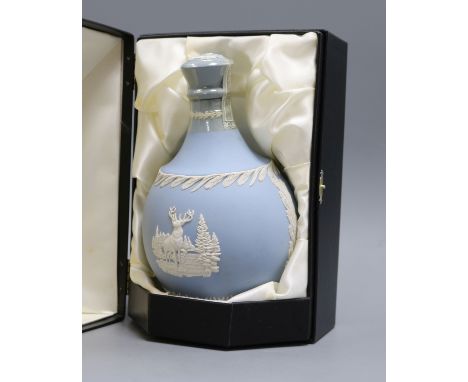 A cased Glenfiddich 21 year old Scotch Whisky, in Wedgwood decanter (contents evaporated)