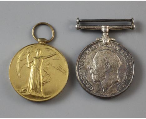 A WWI pair to M2-178432 Acting Warrant Officer Class II J. R. Roberts, Army Service Corps, with packaging