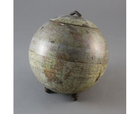 A Huntley &amp; Palmers 'globe' biscuit tin