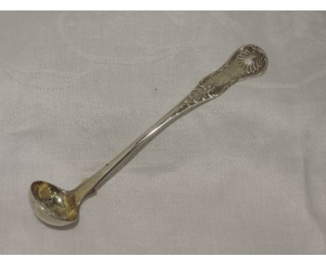 A Victorian silver sauce ladle of small form in the Kings pattern, Glasgow 1839, John Murray/John Muir