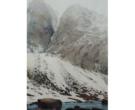 A Limited Edition print after Rob Piercy, Dow Crag, signed and numbered 164/350, 22in x 15in