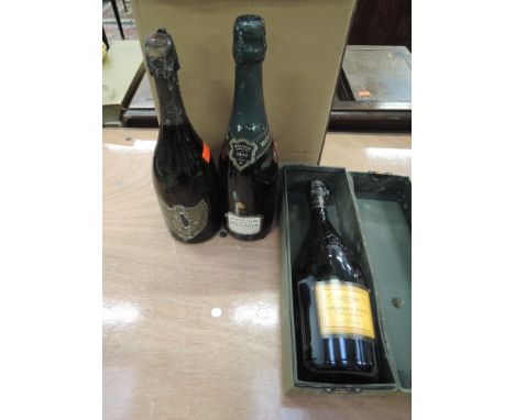 A bottle of Veuve Cliequot Ponsardin 1988 Le Grande Dame Brut Champagne in card box, A bottle of Bollinger 1990 Grande Annee 
